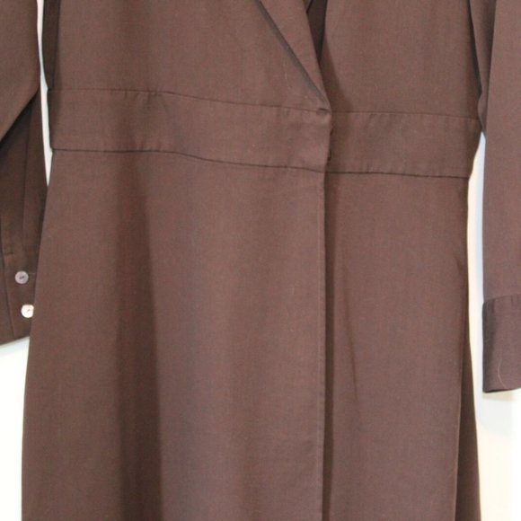 Soft Surroundings Quintessa Tencel Maxi Dress Brown Size PM Medium Petite H12691 - Picture 4 of 11